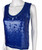 Saint Laurent Blue Sequins Silk Tank Top Sparkling Small size