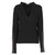 2000s Costume Naional black wool V-neck sweater