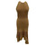 Alexander McQueen Gold Knit Evening Dress