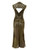 Junya Watanabe Deconstructed Army Green Sleeveless Lace Patch-Work Gown