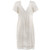 Undercover Grace Collection White Feathered Sheer Dress