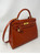 Hermes Rouge Kelly 35 Tadelakt Griss Interior Bag
