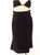 Matsuda Archive black rayon cinched high waisted skirt