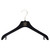 90s Chanel black velvet slim clothes hanger