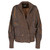 80s Tushy brown and grey wool cardigan with internal vest