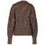 80s Tushy brown and grey wool cardigan with internal vest