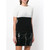 2000s Moschino black and white knitted cotton blend blouse