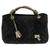 Louis Vuitton Black Suede Python Handles Bag