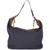 2000s Marni Blue Cotton Tote Bag with Brown leather details