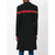 1990s Jean Louis Scherrer Black And Red Wool Coat