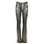 1990s Gianfranco FerrÃ¨ silver coated cotton blend jeans