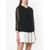 90s Chanel black semitransparent polyester cardigan