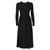2000s Jil Sander black stretch fabric dress