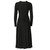 2000s Jil Sander black stretch fabric dress
