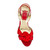 1990s Rene Caovilla Red Heeled Shoes
