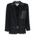 1980s Claude Montana black wool jacket