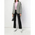 2000s Chanel black wool blend crop trousers