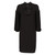 1990s Gianfranco FerrÃ© black dress with decorative frontal ruches