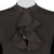 1990s Gianfranco FerrÃ© black dress with decorative frontal ruches