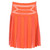 2000s Alberta Ferretti orange silk semi-transparent pleated skirt