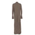 2000s Rick Owens dark grey knitwear long dress