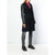 2000s Jean Paul Gaultier black rayon and faux-leather coat