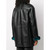 1990s Gianfranco FerrÃ© Black Leather and Faux Fur Coat