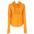 2000s Just Cavalli Orange Ruffles Shirt