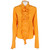 2000s Just Cavalli Orange Ruffles Shirt