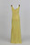 1980S Artisanal Yellow Long Dress