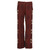 2000s Basso & Brooke Burgundy Printed Wool Trousers