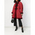 1980s Mario Borsato Red and Black Sheepskin Coat