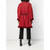 1980s Mario Borsato Red and Black Sheepskin Coat