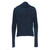 1990s Roberto Cavalli blue and red chenille ribbed knit cardigan