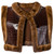 1970s Carlo Tivioli Leather And Fur Vest