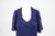 Artisanal Embroidered Dark Blue Evening Dress