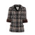 2000s Chanel grey and beige blend tweed short jacket