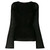 2000s Romeo Gigli Black Ribbed Sweater