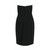2000s Alberta Ferretti black strapless midi dress