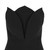 2000s Alberta Ferretti black strapless midi dress