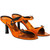 1990s Bruno Magli Python Orange Sandals