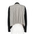 2010s Alexander Wang black mixed fabric open jacket