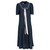 1980s Laura Ashley Blue Dress