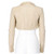 2000s Pollini beige fitted sheep leather jacket with decorative pins