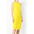 1990s Versace Yellow Midi Dress