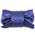 2000s Chanel Blue Silk Satin Bow Bag