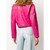 1990s Wilsons Fuchsia Leather Jacket