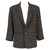 1980s Byblos geometric pattern grey wool jacket