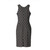 1990s Emporio Armani gray dress with black polka dots