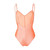 90s Jean-Louis Scherrer Salmon Pink Onepiece Swimwear